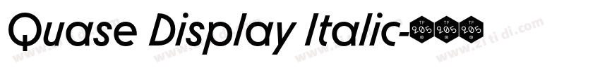 Quase Display Italic字体转换